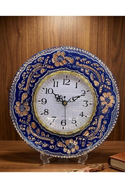 Bakır Center Bakır Masa Duvar Saati Standlı Bakır Saat 20 CM Bakır El Yapımı ...
