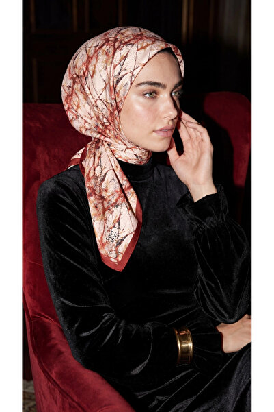 Levidor Crystal Scarf Marble Pattern Red