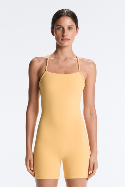 Oysho Comfortlux örgülü kısa tulum