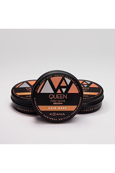 Kyana Queen Color Revive Hair Mask - καφέ
