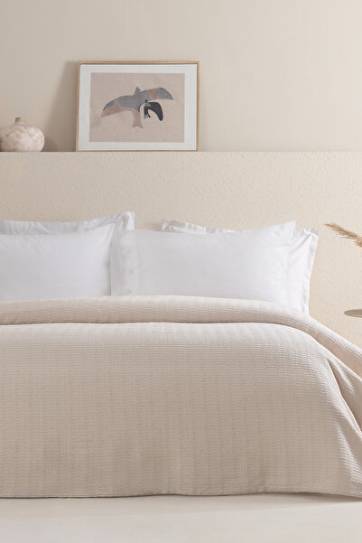 Dormy Home Braga 100% Cotton Single Pique - Ecru