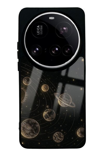 Spoyi Xiaomi 15 Ultra Golden Orrery Design Glossy Phone Case
