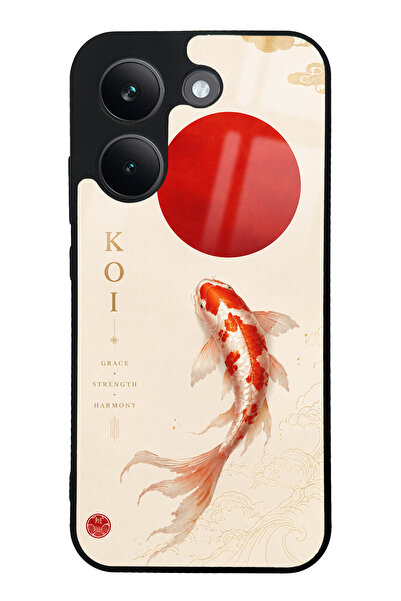 Spoyi Xiaomi Poco X8 Pro Minimal Koi Grace Tasarımlı Glossy Telefon Kılıfı