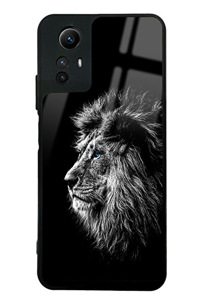 Spoyi Xiaomi Redmi Note 12s Aslan Tasarımlı Glossy Telefon Kılıfı