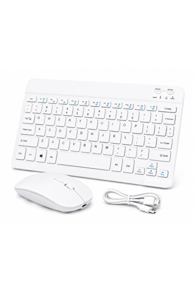 GudeX Bluetooth 5.1 Kablosuz Klavye ve Mouse Seti Şarjlı iOS Android Windows ...