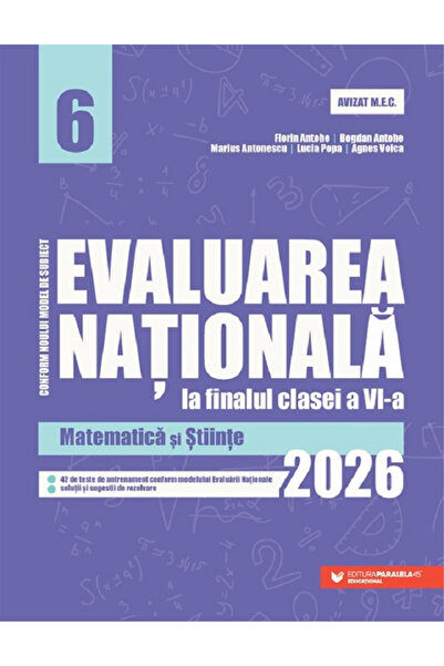 Editura Paralela 45 Evaluare Națională 2026. Clasa a 6-a. Matematică, Florin ...