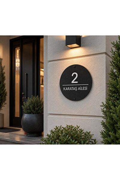 KAYEN Modern Kapı Numarası Tabelası