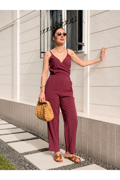 YK FASHION İnce Askılı Ayarlanabilir Tulum