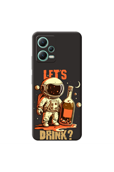 Other Xiaomi Redmi Note 12 Pro 5G Lets drink Black Colored Silicone TPU Θήκη