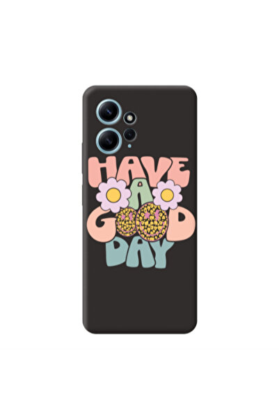 Other Xiaomi Redmi Note 12 4G Have A Good day Black Colored Silicone TPU Θήκη