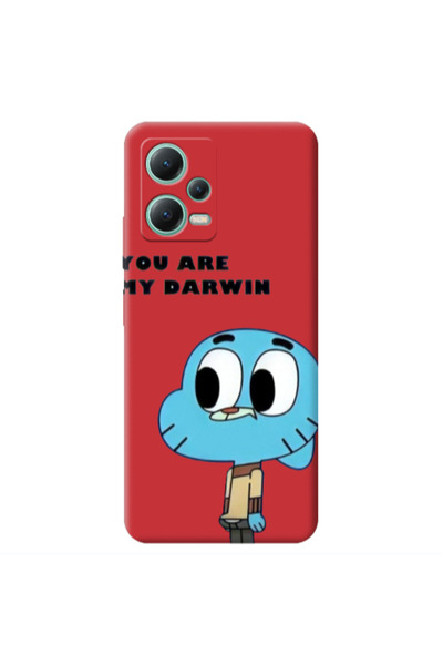 Other Xiaomi Redmi Note 12 Pro 5G You are my darwin Red Colored Silicone TPU ...