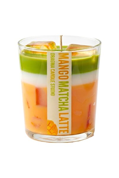 OEM Lumânare parfumată Dragma, Mango Matcha Latte, Parfum de mango copt și fr...