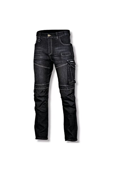 Lahti Pro Pantalon lucru tip-blugi slim-fit elastic inchisi - m