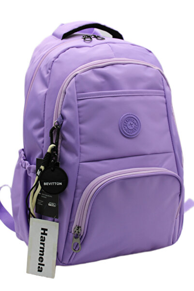 Harmela Multi-Compartment Daily Backpack Water-Resistant Lilac Color School B...