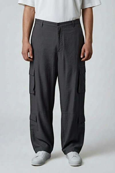 Geco Men's Premium Imported Summer Linen Blend Breathable Baggy Fit Jogger Re...