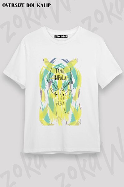 ZOKAWEAR Μπλουζάκι Unisex Loose Fit με στάμπα Tame Impala v7