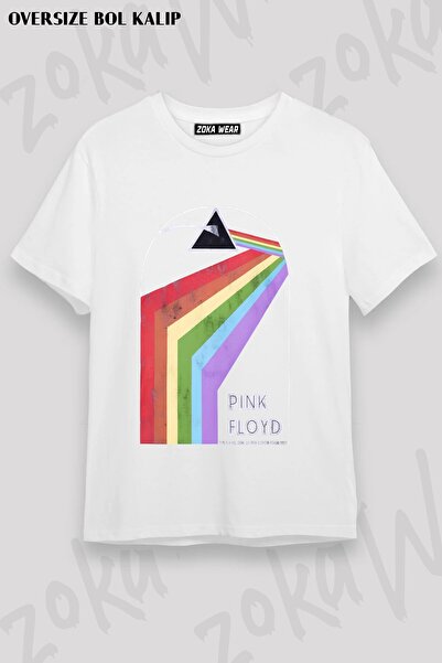 ZOKAWEAR Μπλουζάκι Unisex Loose Fit με στάμπα Pink Floyd v12