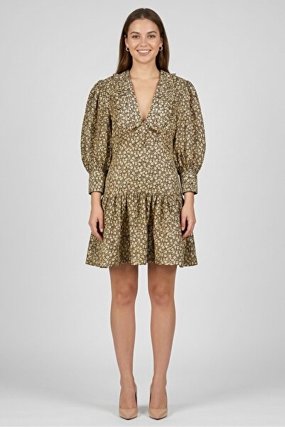 SANDRO Women Floral Pattern Mini Dress, Multicolor