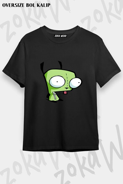 ZOKAWEAR Μπλουζάκι Unisex Loose Fit με στάμπα Invader Zim v2