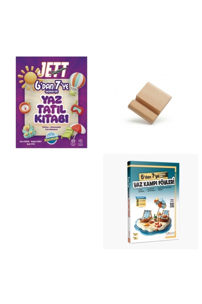 Ünlüler Karması JETT 6'dan 7'ye Geçenler İçin Yaz Tatil Kitabı ve Günay Tatil...
