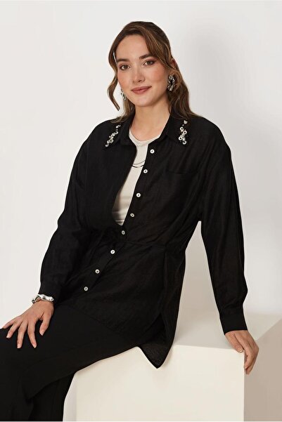 Alvina TUNICĂ JACQUARD CU ȘNURURI 46563