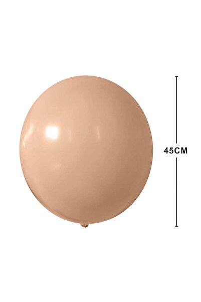 MP Mirific Party Set de 10 baloane jumbo din latex, crem (nud), 45 cm