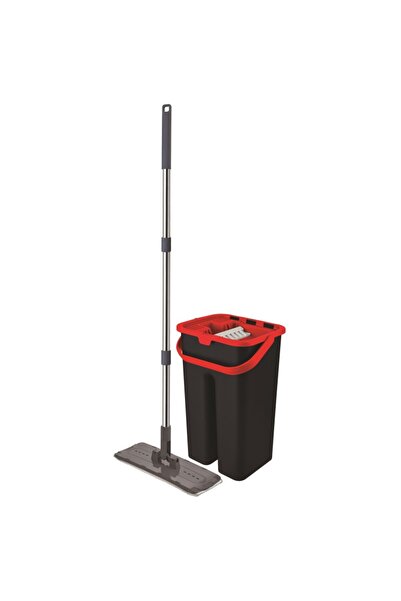 Myhomes Mop plat, pliabil cu galeata cu 2 compartimente x 4 litri, MyHomes®, ...