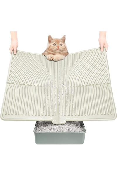 Arabest Cat Litter Mat,Large,Soft on Paws,Waterproof,Washable,31" x 24",Keeps...