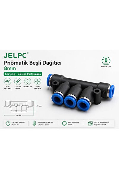8MM PNOMATİK 5Lİ DAĞITICI