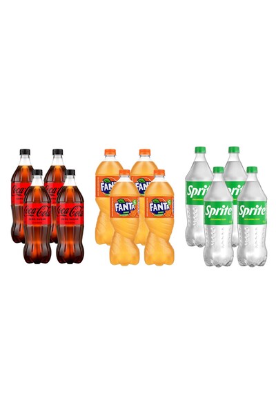 Coca-Cola Zero - Fanta - Sprite 1 lt 12 li Karma Koli