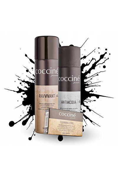 Coccine Set de ingrijire a incaltamintei, Coccine, Ravvivant negru 250 ml + r...