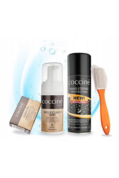 Coccine Kit de curatare pentru piele intoarsa si nubuc, Coccine, spuma de cur...