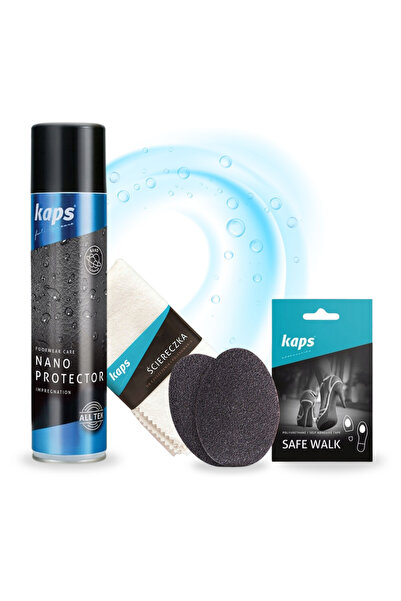 kaps Set 3 in 1, capace, spray nano protector, 400 ml, impregnare, tampoane a...