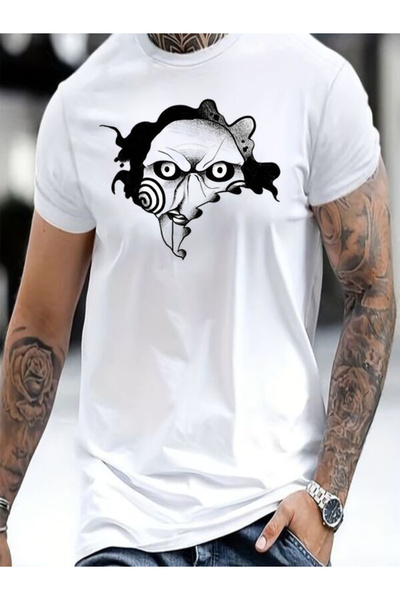 COZYWEAR White Printed Men's T-Shirt
