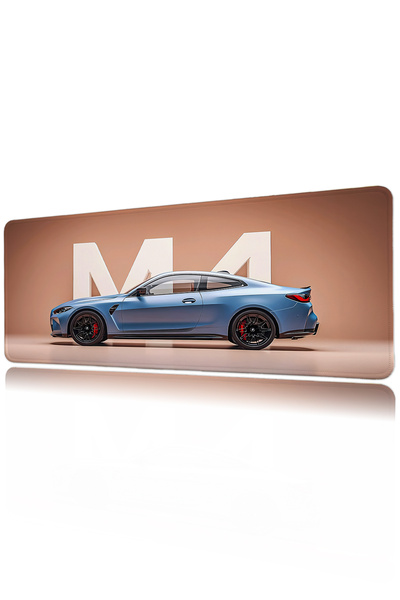 Halura لوحة ماوس للألعاب مطبوعة رقميًا بنمط 40x90 لسيارة BMW M4 XXL مع قاعدة ...