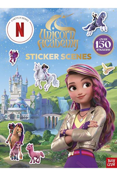 Nosy Crow Carte cu stickere Unicorn Academy: Scene cu stickere de la Unicorn ...