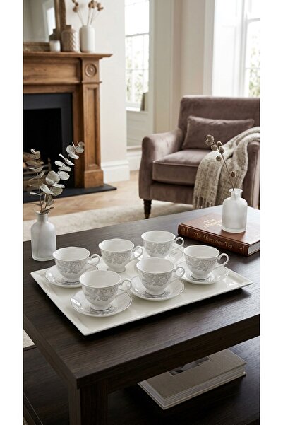 Generic Luxurious Tea Cup Set with Elegant Engravings – a High-End Dining Exp...