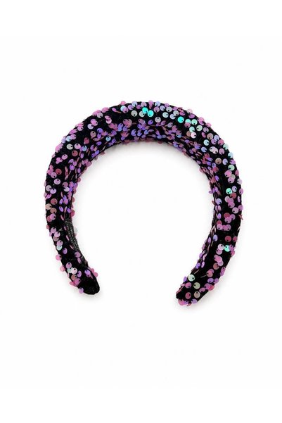 MD Moda Accessories تاج مطرز بالترتر ومُبطن