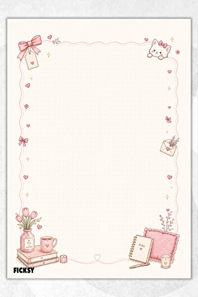 Ficksy A4 Notepad Dotted Notebook - 50 Sheets - Memopad - Notepad - Notepad -...