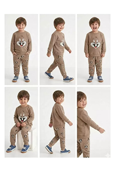 northcity n طقم أطفال من القطن بطبعة أرنب للأعمار من 2-5 سنوات - صديق للبيئة ...