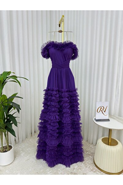 NWADER Off-Shoulder Tulle Dress