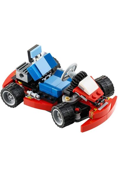 LEGO عربة سباق حمراء من كرياتور