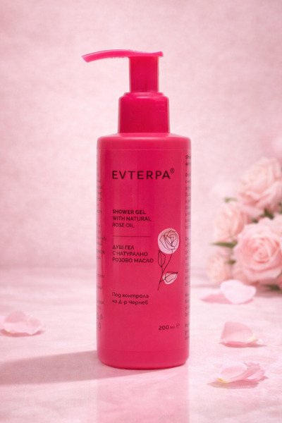 Evterpa Shower gel with Λάδι Τριαντάφυλλου 200ml