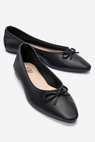 LuviShoes UMIEL Pantofi de balerină pentru femei, din piele naturală, cu fund...
