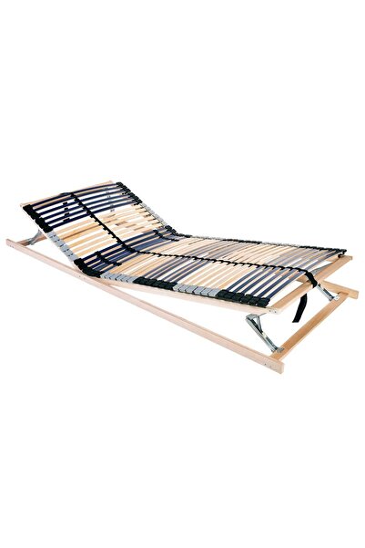 vidaxl Bază cu lamele Manual Maro 80 x 190 cm Lemn de fag masiv