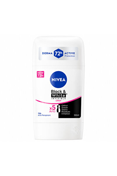 NIVEA Antiperspirant Stick Invizibil Negru & Alb Transparent 72H – 50 ml