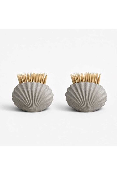 Karra Art Seashell Shaped Toothpick Holder 2 Pack