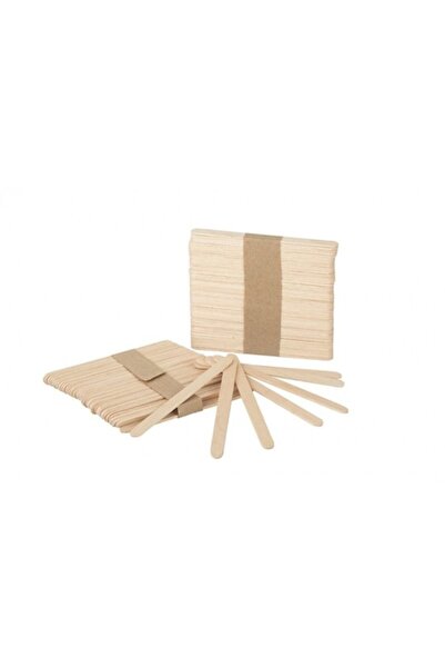 WXZ SHOP Set de 100 de spatule mici din lemn, WXZ Shop, pentru epilare facial...