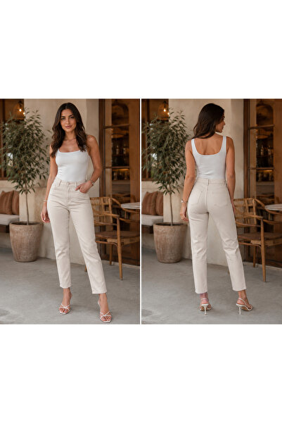 reepi Ride Jeans Cotton Lycra Fabric High Waist Trousers