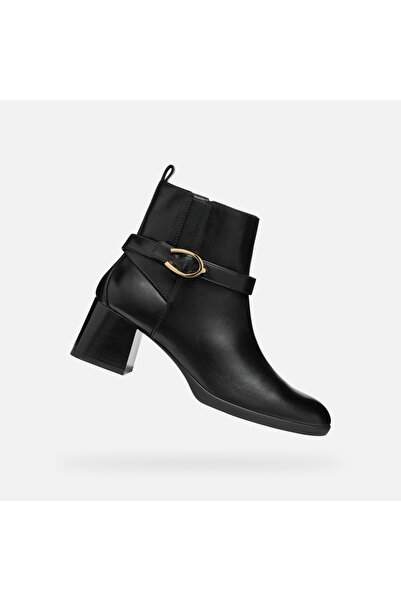 Geox Pantofi negri de damă până la gleznă Walk Pleasure 55